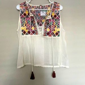 FREE PEOPLE Boho Gauze Top